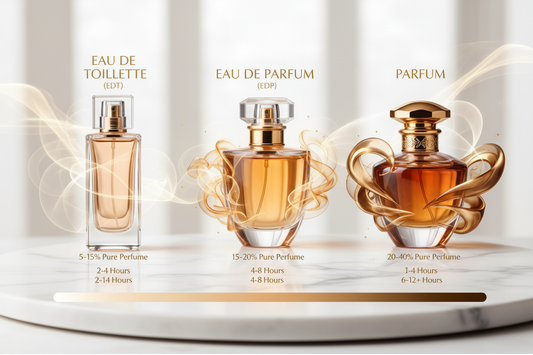 Concentration Guide: EDP vs. EDT vs. Parfum Explained with Examples
