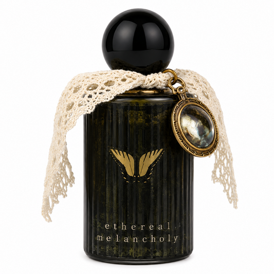 Hippies and Cowboys Ethereal Melancholy perfume bottle on white background