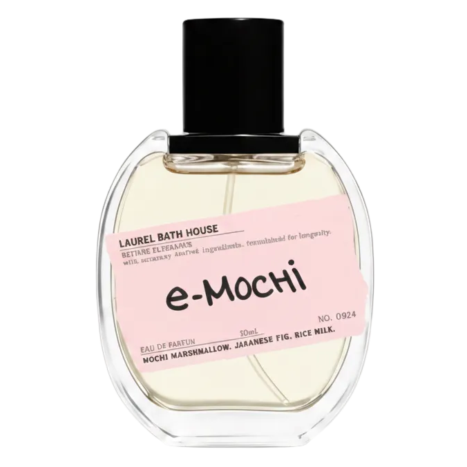 Laurel Bath House E-Mochi fragrance bottle