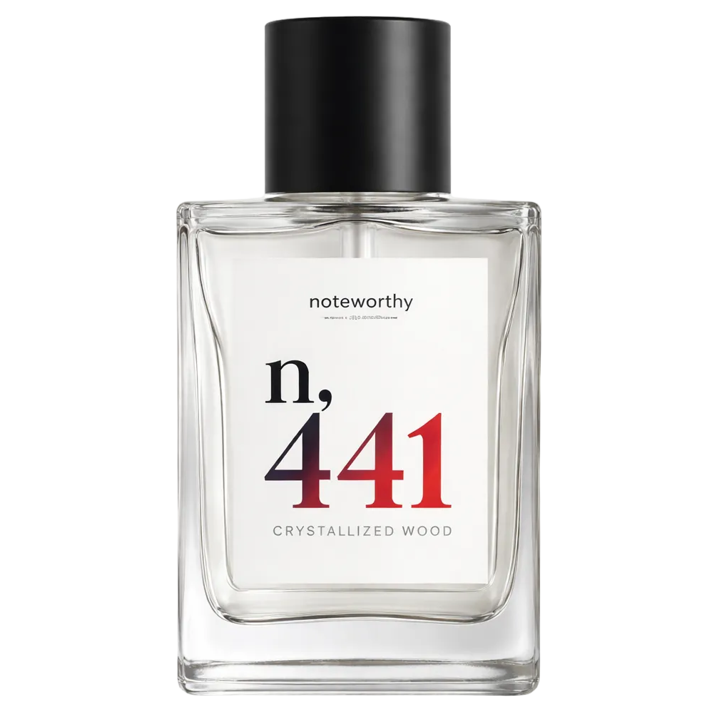 Noteworthy n. 441, Crystallized Woods fragrance bottle