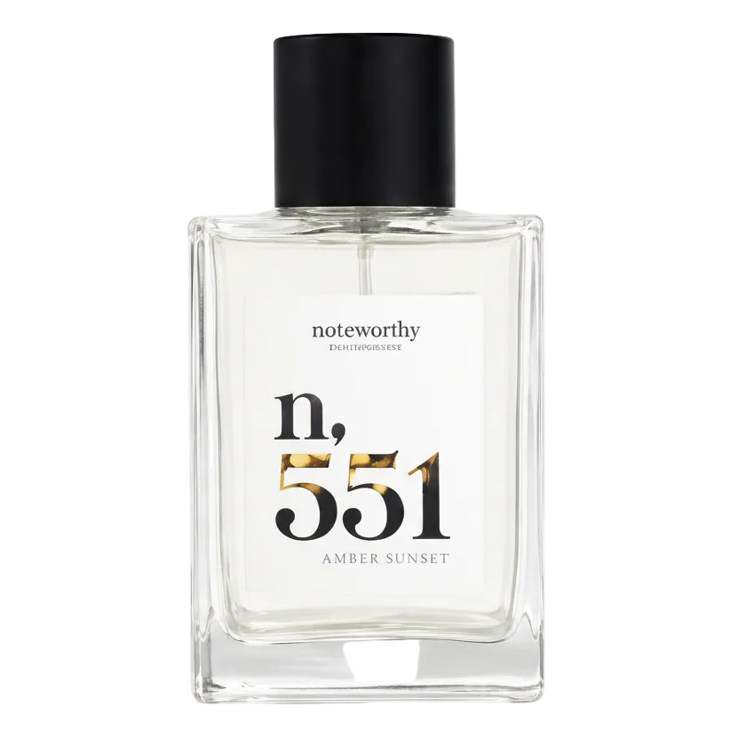 Noteworthy n. 551, Amber Sunset fragrance bottle