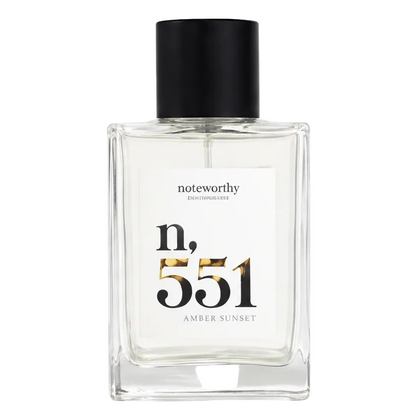 Noteworthy n. 551, Amber Sunset fragrance bottle
